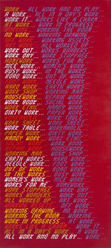 John Boone, Work Color, 2013 Acrylic on canvas, 108 x 48 inches